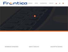 Tablet Screenshot of frontica.pl